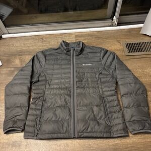 Columbia 650 Duck Down Women's XL Gray Long Sleeve Insulated Puffer Jacket